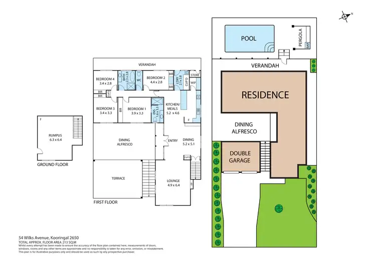 Floorplan of Homely house listing, 54 Wilks Avenue, Kooringal NSW 2650