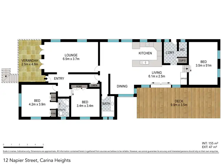 Floorplan of Homely house listing, 12 Napier Street, Carina Heights QLD 4152
