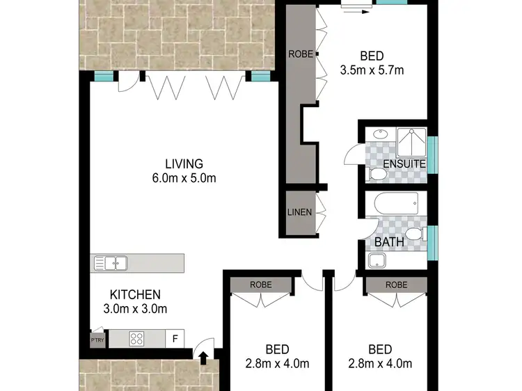 Floorplan of Homely townhouse listing, 24/32 Bendena Terrace, Carina Heights QLD 4152