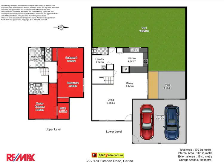 Floorplan of Homely townhouse listing, 29/173 Fursden Road, Carina QLD 4152
