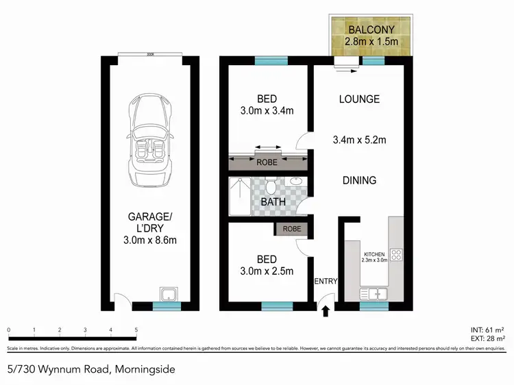 Floorplan of Homely apartment listing, 5/730 Wynnum Road, Morningside QLD 4170