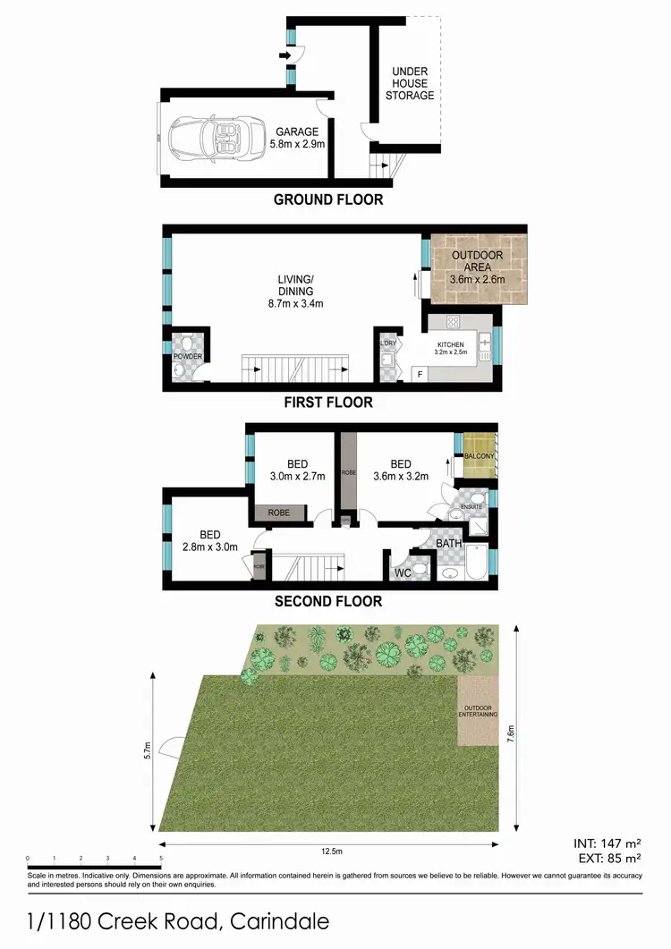 Floorplan of Homely townhouse listing, 1/1180 Creek Road, Carina Heights QLD 4152