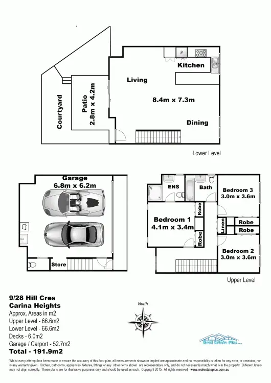Floorplan of Homely townhouse listing, 9/28 Hill Crescent, Carina Heights QLD 4152