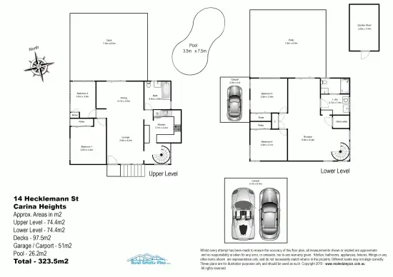 Floorplan of Homely house listing, 14 Hecklemann Street, Carina Heights QLD 4152