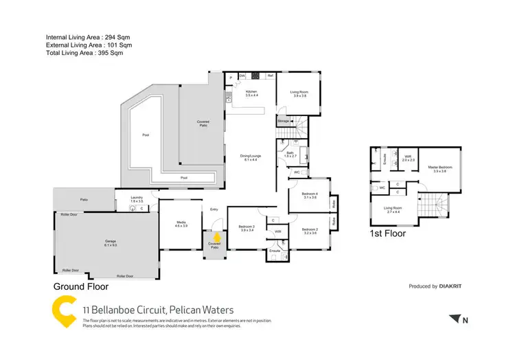 Floorplan of Homely house listing, 11 Bellanboe Circuit, Pelican Waters QLD 4551