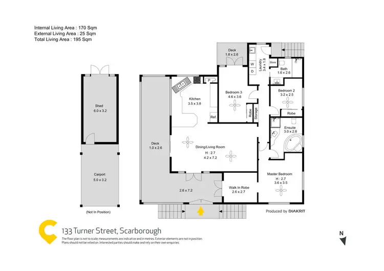 Floorplan of Homely house listing, 133 Turner Street, Scarborough QLD 4020