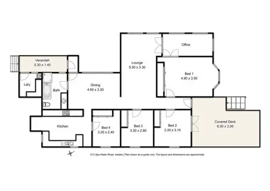 Floorplan of Homely house listing, 613 Spa water road, Iredale QLD 4344