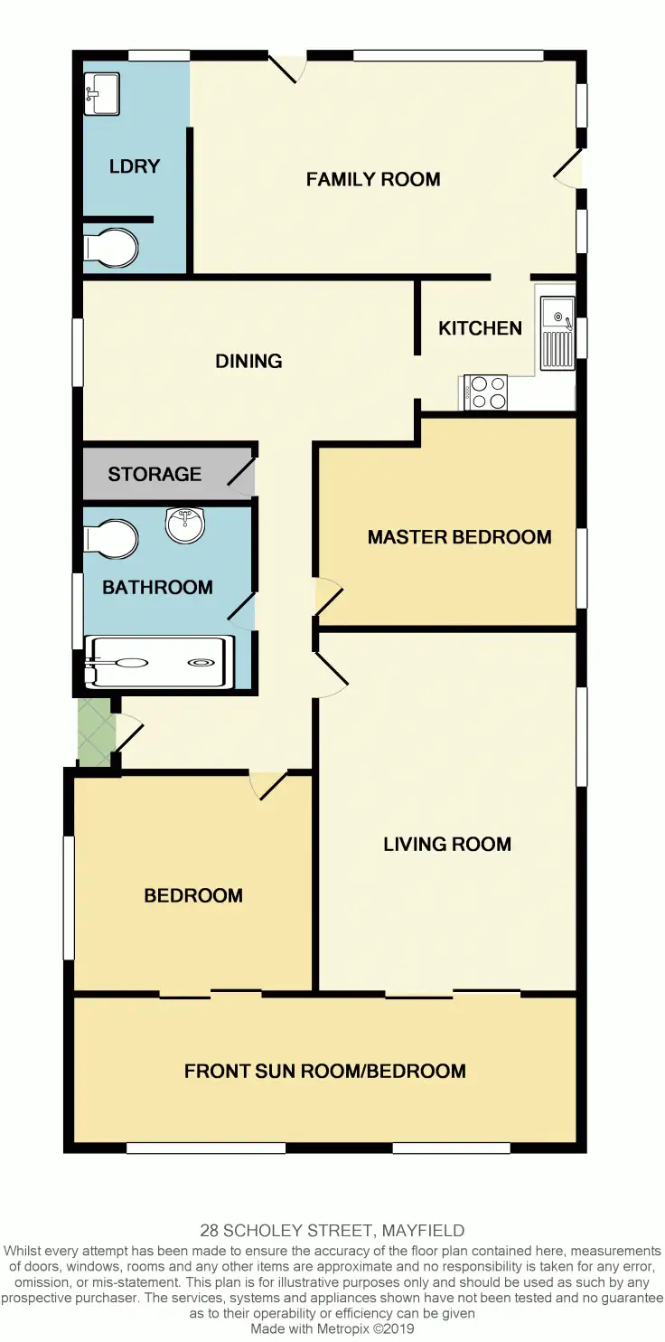 Floorplan of Homely house listing, 28 Scholey Street, Mayfield NSW 2304