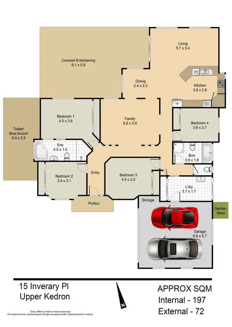 Floorplan of Homely house listing, 15 Inverary Place, Upper Kedron QLD 4055
