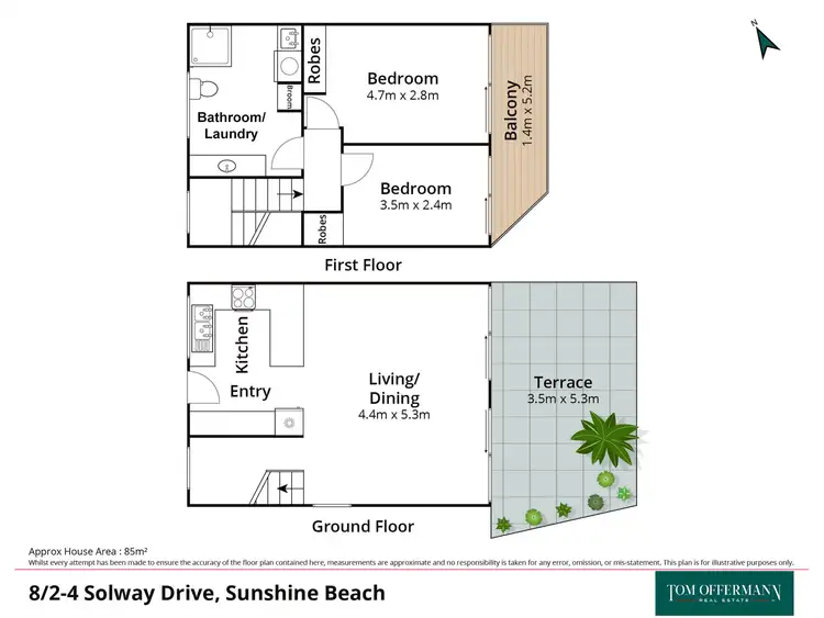 Floorplan of Homely unit listing, 8/2-4 Solway Drive, Sunshine Beach QLD 4567
