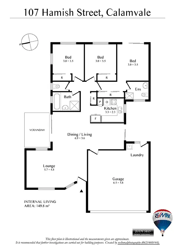 Floorplan of Homely house listing, 107 Hamish St, Calamvale QLD 4116