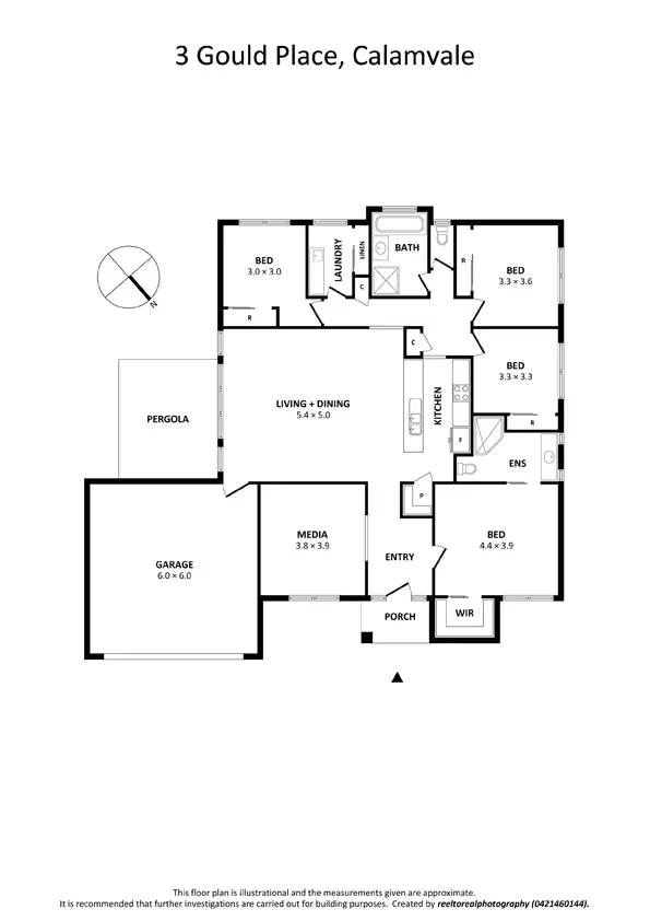 Floorplan of Homely house listing, 3 Gould Pl, Calamvale QLD 4116