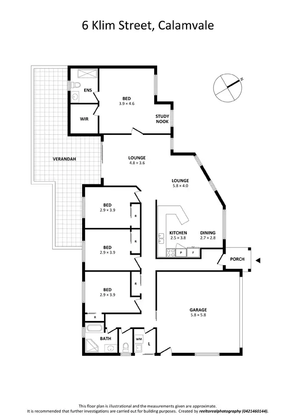 Floorplan of Homely house listing, 6 Klim St, Calamvale QLD 4116