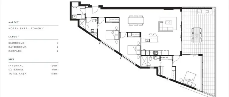 Floorplan of Homely apartment listing, Address available on request