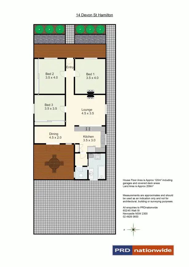 Floorplan of Homely house listing, 14 Devon Street, Hamilton NSW 2303