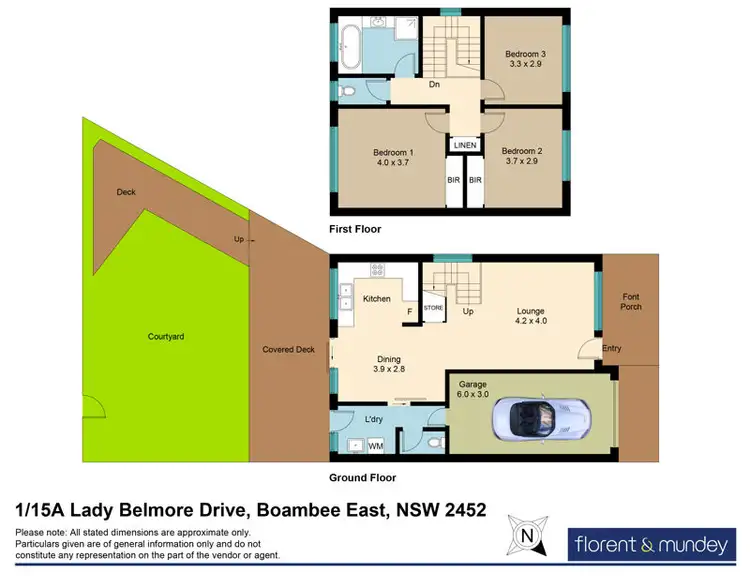 Floorplan of Homely townhouse listing, 1/15A Lady Belmore Dr, Boambee East NSW 2452