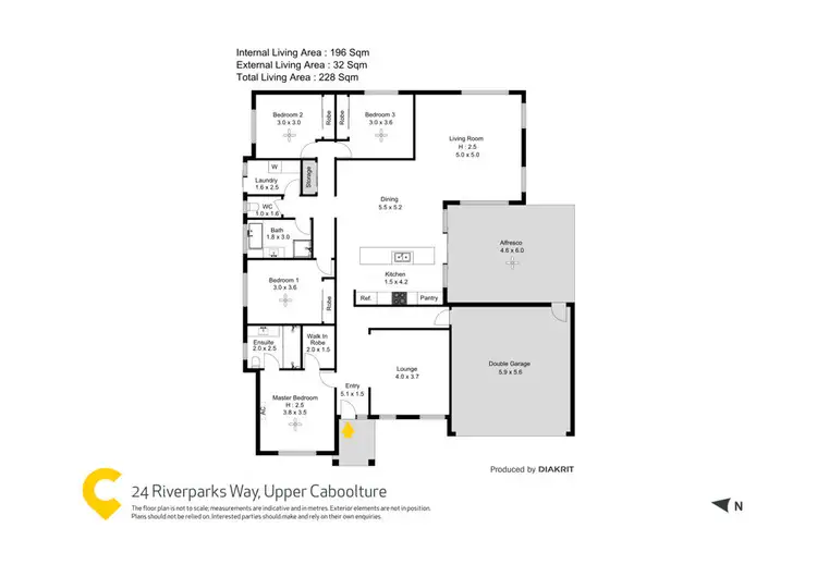 Floorplan of Homely house listing, 24 Riverparks Way, Upper Caboolture QLD 4510