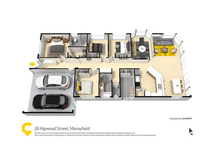 Floorplan of Homely house listing, 26 Hipwood Street, Morayfield QLD 4506