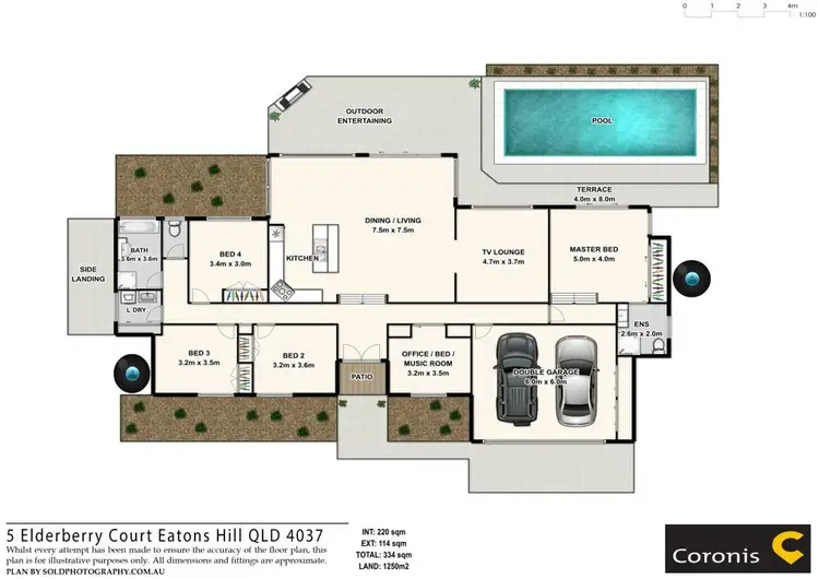 Floorplan of Homely house listing, 5 Elderberry Court, Eatons Hill QLD 4037