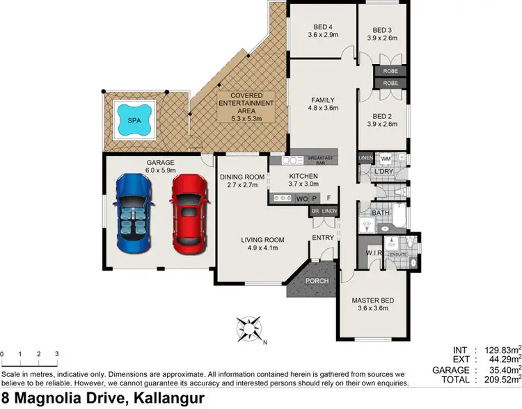 Floorplan of Homely house listing, 8 Magnolia Drive, Kallangur QLD 4503