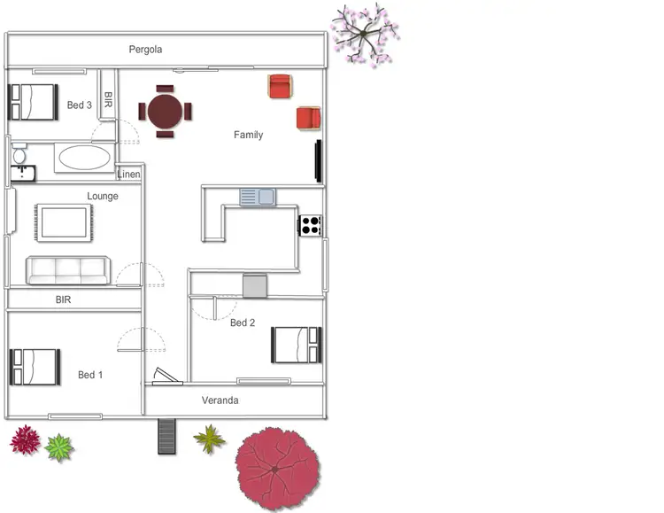 Floorplan of Homely house listing, 61 Meehan Street, Yass NSW 2582