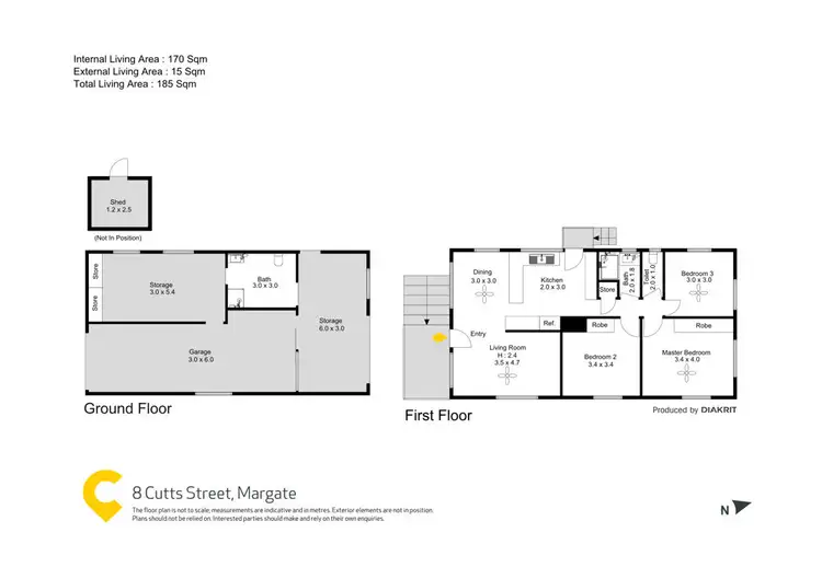 Floorplan of Homely house listing, 8 Cutts Street, Margate QLD 4019