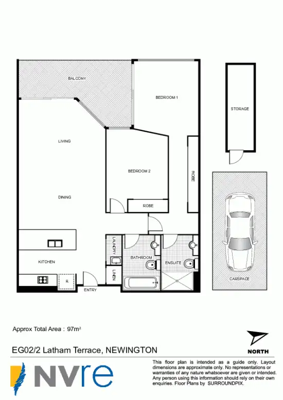 Floorplan of Homely unit listing, EG02/2 Latham Terrace, Newington NSW 2127