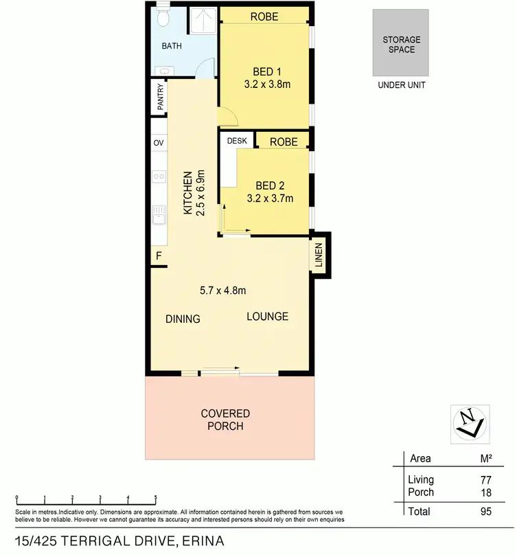 Floorplan of Homely villa listing, 15/425 Terrigal Drive, Erina NSW 2250