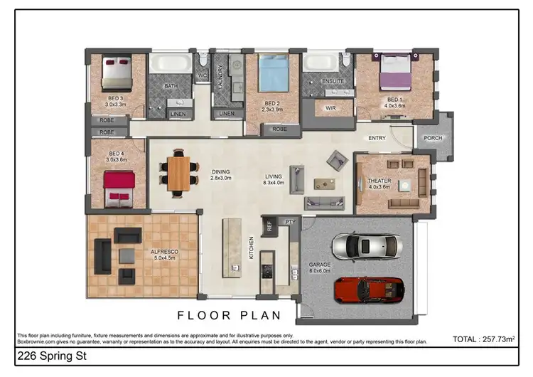 Floorplan of Homely house listing, 226 Spring Street, Middle Ridge QLD 4350