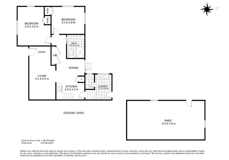 Floorplan of Homely house listing, 185b Jellicoe Street, Newtown QLD 4350