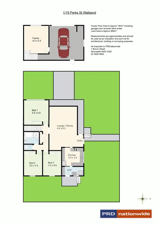 Floorplan of Homely house listing, 1/19 Perks Street, Wallsend NSW 2287