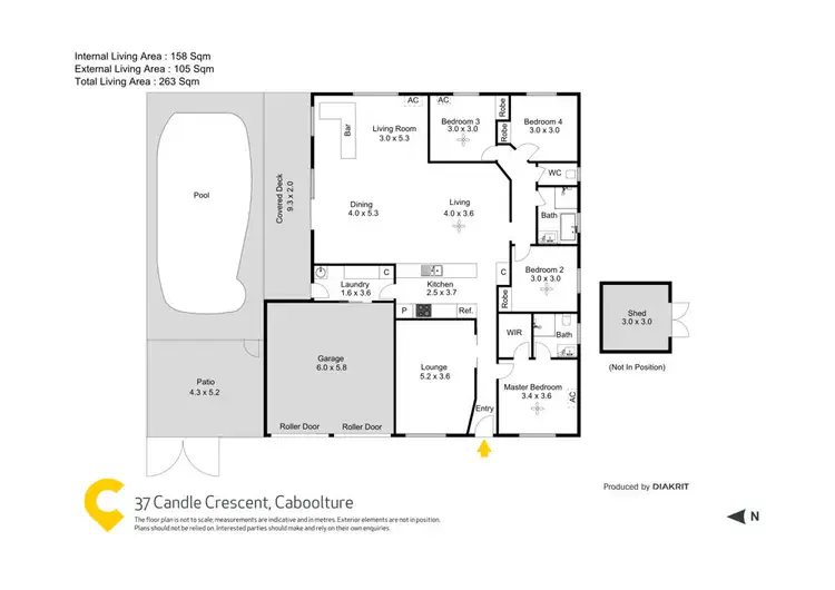 Floorplan of Homely house listing, 37 Candle Crescent, Caboolture QLD 4510