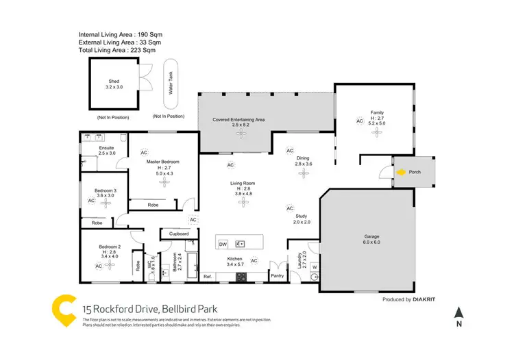 Floorplan of Homely house listing, 15 Rockford Drive, Bellbird Park QLD 4300