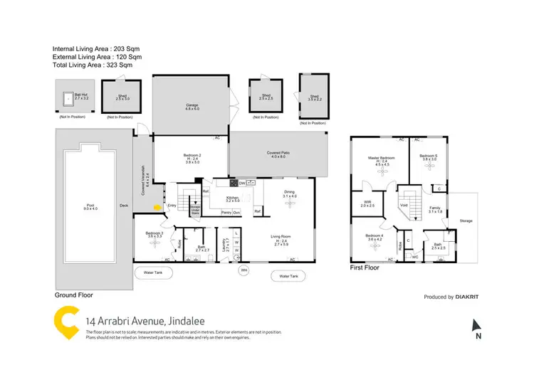 Floorplan of Homely house listing, 14 Arrabri Avenue, Jindalee QLD 4074