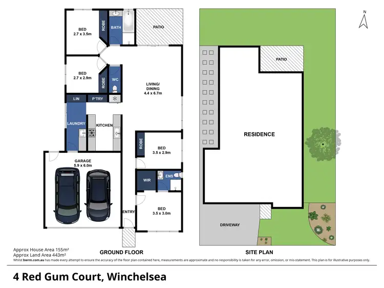 Floorplan of Homely house listing, 4 Redgum Court, Winchelsea VIC 3241