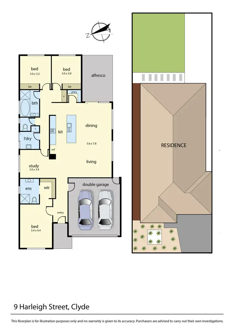 Floorplan of Homely house listing, 9 Hartleigh Street, Clyde VIC 3978
