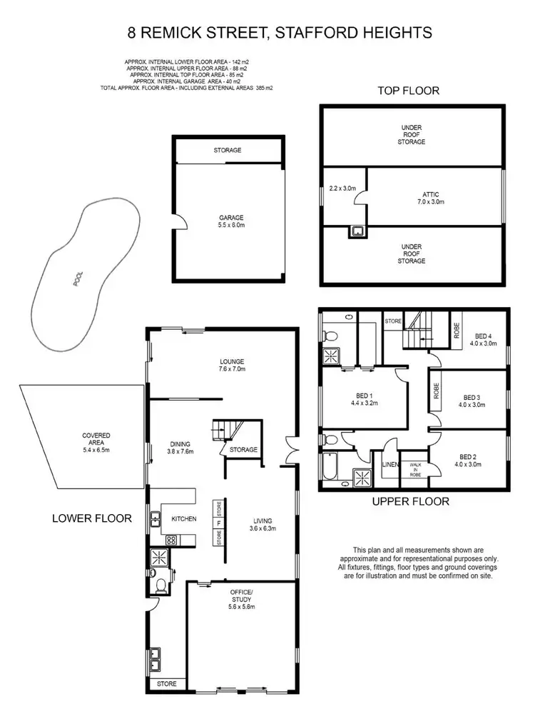 Floorplan of Homely house listing, 8 Remick St, Stafford Heights QLD 4053