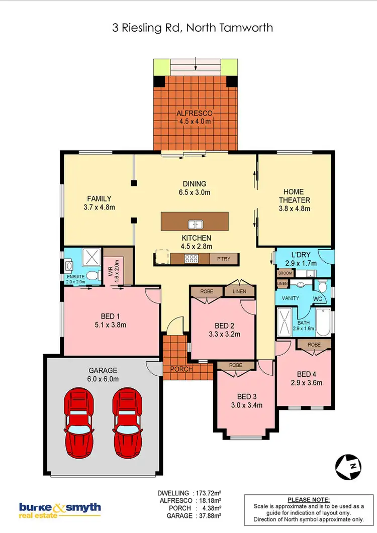 Floorplan of Homely house listing, 3 Riesling Road, Tamworth NSW 2340