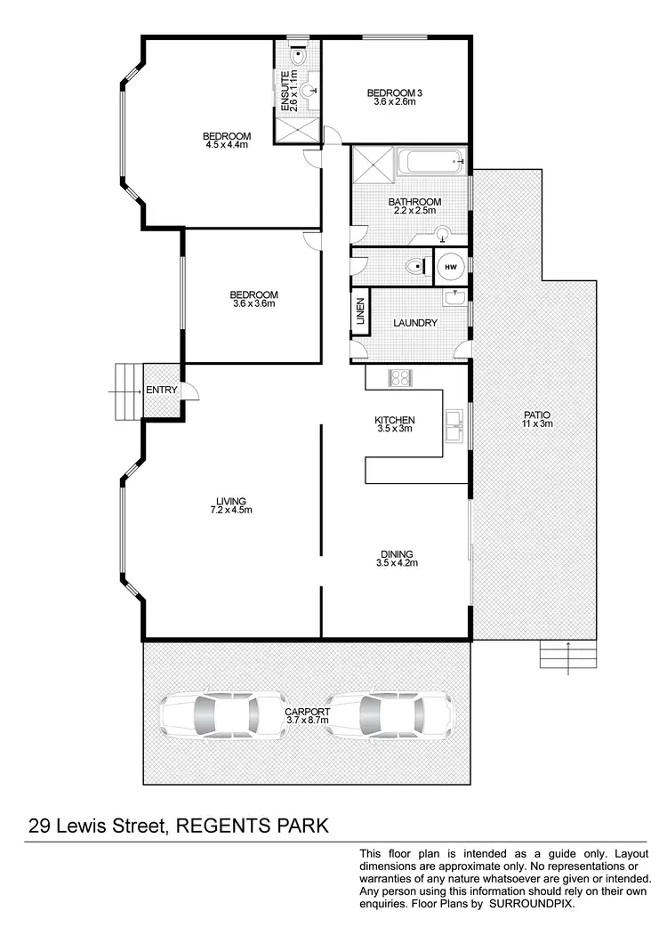 Floorplan of Homely house listing, 29 Lewis St, Regents Park NSW 2143