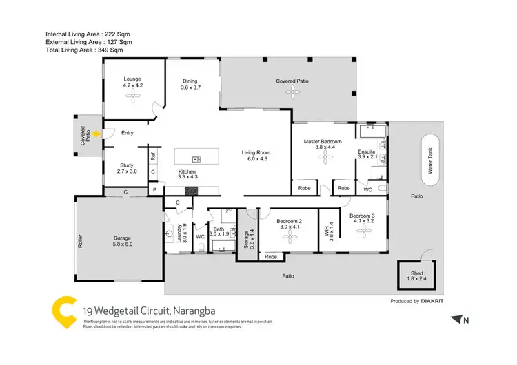 Floorplan of Homely house listing, 19 Wedgetail Circuit, Narangba QLD 4504