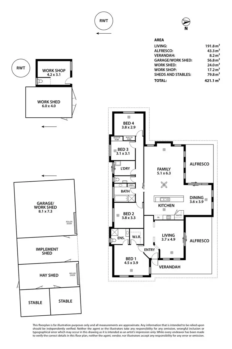 Floorplan of Homely house listing, 21 Battunga Road, Meadows SA 5201