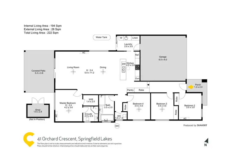 Floorplan of Homely house listing, 41 Orchard Crescent, Springfield Lakes QLD 4300