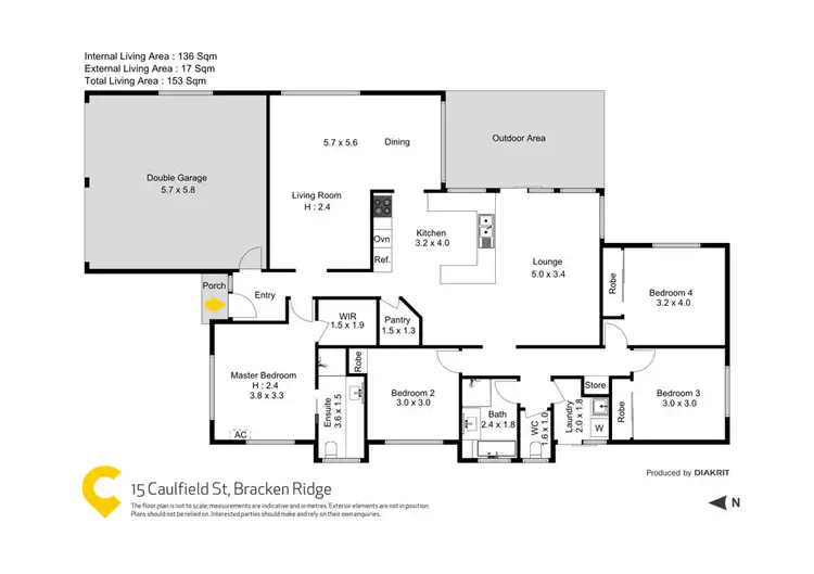 Floorplan of Homely house listing, 15 Caulfield Street, Bracken Ridge QLD 4017