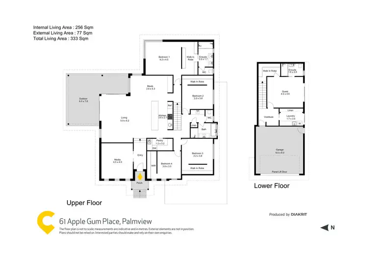 Floorplan of Homely house listing, 61 Apple Gum Place, Palmview QLD 4553