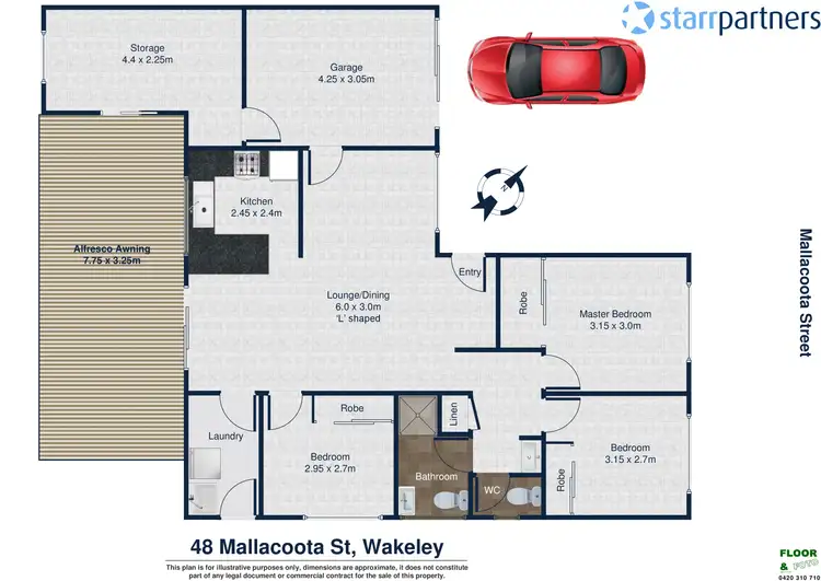 Floorplan of Homely house listing, 48 Mallacoota Street, Wakeley NSW 2176