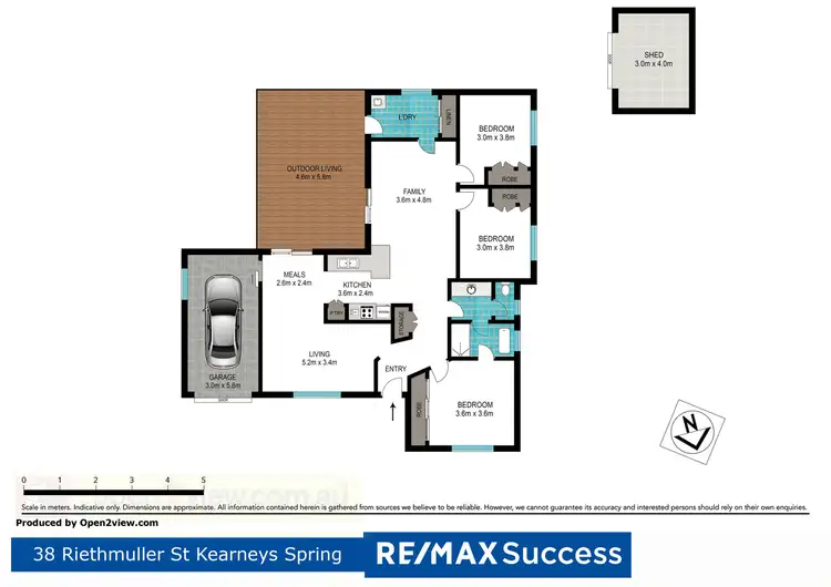 Floorplan of Homely house listing, 38 Riethmuller Street, Kearneys Spring QLD 4350