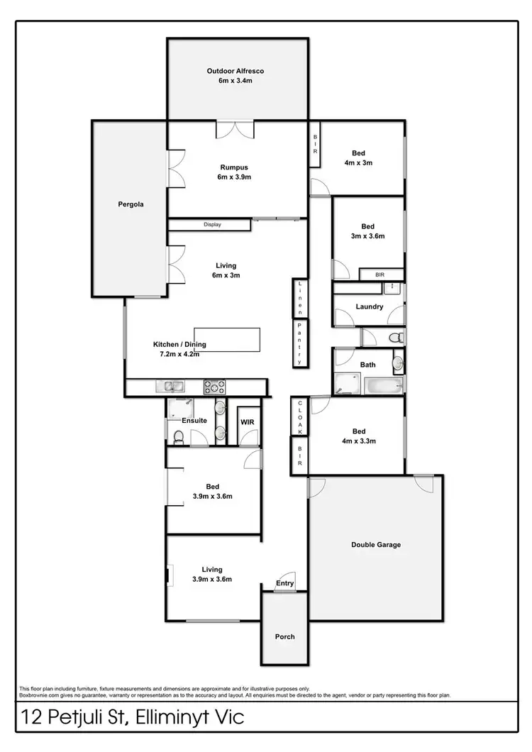 Floorplan of Homely house listing, 12 Petjuli Street, Elliminyt VIC 3250