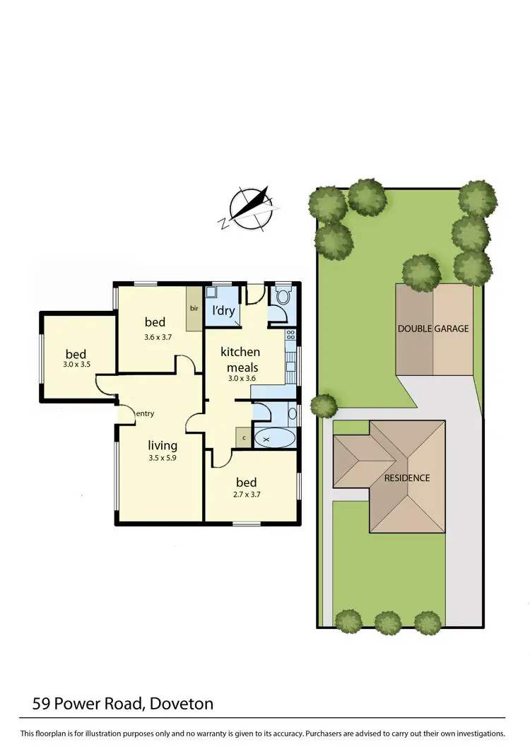 Floorplan of Homely house listing, 59 Power Road, Doveton VIC 3177