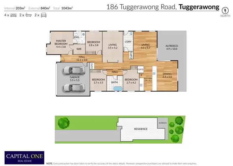 Floorplan of Homely house listing, 186 Tuggerawong Road, Tuggerawong NSW 2259