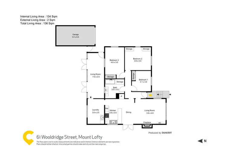 Floorplan of Homely house listing, 61 Wooldridge Street, Mount Lofty QLD 4350